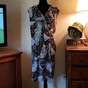 Jones New York Signature faux wrap dress